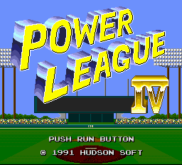 Power League IV Title Screen
